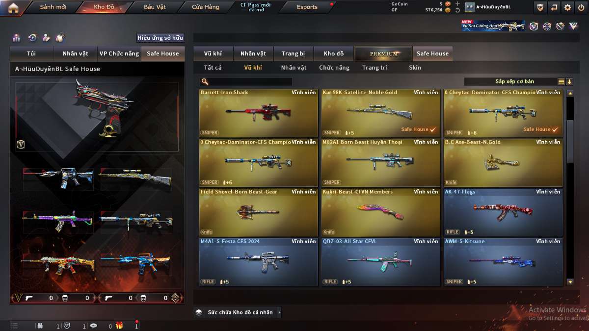 shop acc cf uy tin gia re
